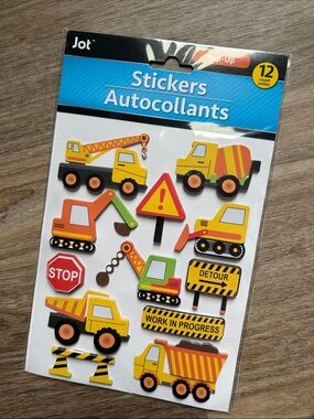 ❤️$3  Jot Pop Up Construction Stickers